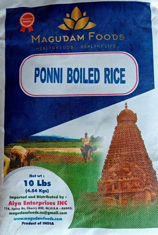 Ponni Boiled Rice - 10 lb